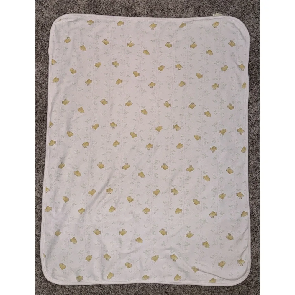 Classic Pooh Pink Floral Baby Blanket Wanders In Poohs Garden Writing